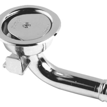 Realizzato con un sistema brevettato, resta perfettamente a filo murata e può essere orientato "destro o sinistro” a scelta. Finitura "Chromelux”. Progettato secondo i requisiti prescritti dalla norma UNI EN ISO 21487.