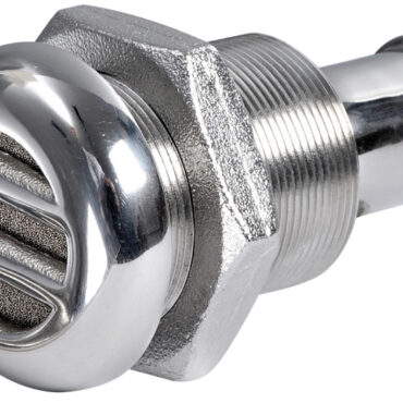 Completo di retina antifiamma, anti-allagamento. In bronzo micro poroso nichelato. Progettato secondo i requisiti prescritti dalla norma UNI EN ISO 21487.