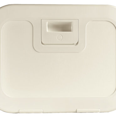 Telaio in ABS bianco, con rete elestica in nylon intrecciato.Dorso autoadesivo, oppure da fissare con 4 viti.