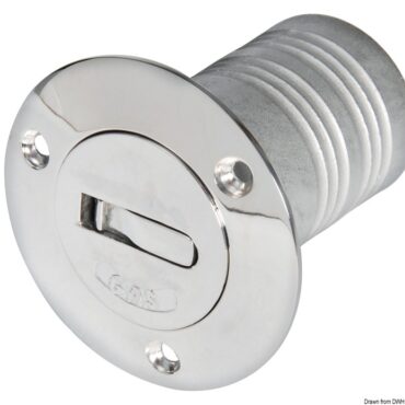 Lo speciale sistema di apertura a ribalta evita chiavi, monete, cacciaviti ed ogni altro aggeggio. Regolamentare RINA.