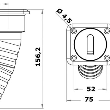 Sistema di apertura a ribalta. Profilo molto sottile di soli 3,5 mm. Fabbricati in acciaio inox AISI 316 lucidato a specchio.