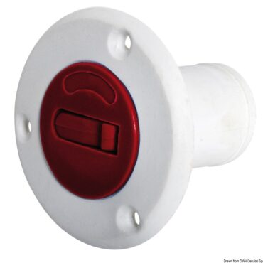 Nylon/fiberglass FUEL plug red 50 mm