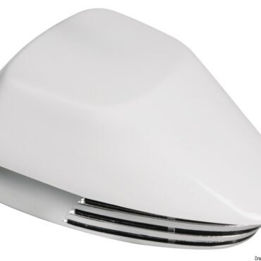 Supporto in acciaio inox. Carcassa in ABS, linea compatta.