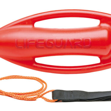 Fabbricato in polietilene e riempito in poliuretano espanso. Completo di cinghia per tracolla e cima di traino.