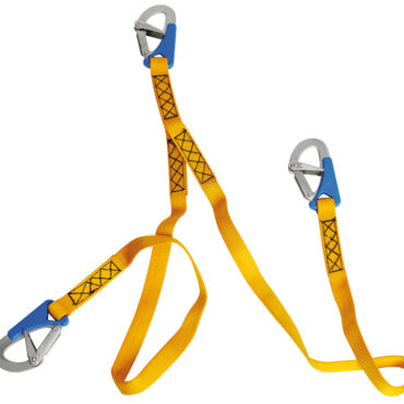Euro Lightline safety line 2m + 3 shackles Fast opening