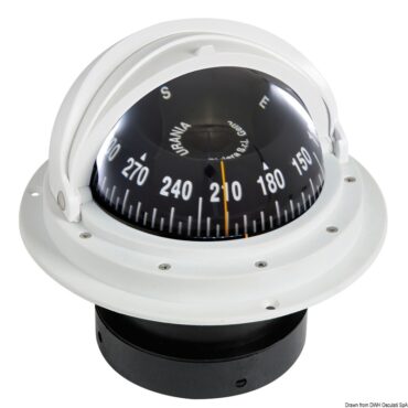 RIVIERA compass 4" enveloping opening white/black front view