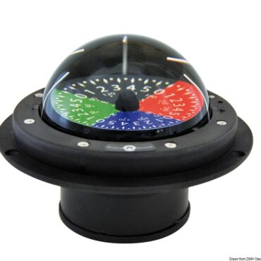 Rosa piana tattica a 4 colori, con divisione di 5°. Cardano interno.