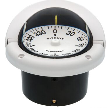 RITCHIE Helmsman built-in compass 3"3/4 white/whit