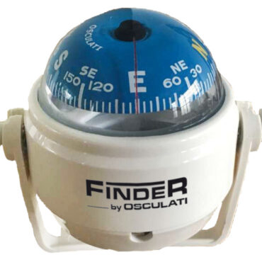 Carcassa ABS, completa di illuminazione e compensatori. Linea di fede rossa, Adatta anche per alta velocità. Rosa con gradazione di 5° in 5°, cardano con inclinazione max 30°.