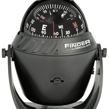 Carcassa ABS, completa di illuminazione e compensatori. Linea di fede rossa, Adatta anche per alta velocità. Rosa con gradazione di 5° in 5°, cardano con inclinazione max 30°.