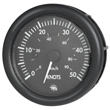 Guardian speedometer 0-50 knots black 12 V