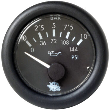 Guardian oil pressure gauge 0-10 bar black 24 V