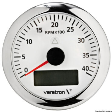 VDO ViewLine RPM counter 4000 RPM white