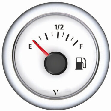 Fuel level gauge 10/180 ohm white
