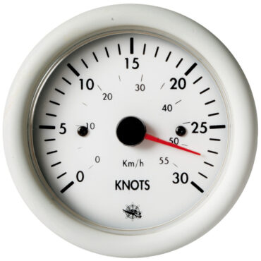 Guardian speedometer 0-30 knots white 12 V