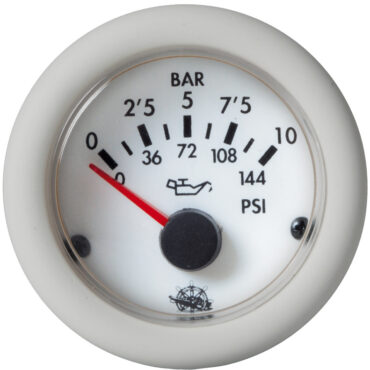 Guardian oil pressure gauge 0-10 bar white 24 V