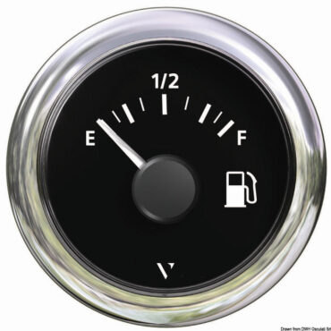 Fuel level indicator 10/180 ohm black