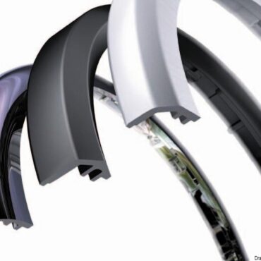 Round finishing ring black 85 mm