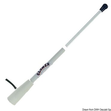 Lunghezza 150 cm. Completa di cavo da 6 m e spina MOTOROLA. Frequenza 88/108 mHz. Look uguale ad antenna VHF 29.996.05 e CB 29.920.00.