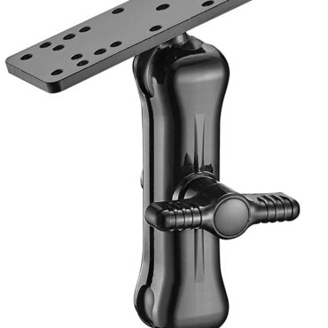 Fabbricato in lega leggera anodizzata nera, è formato da una base e da una piastra multifori su cui installare lo strumento (dotate entrambe di snodo sferico per orientare al meglio lo strumento. Un galletto laterale permette di staccare la piastra e lo strumento dalla base in funzione antifurto.