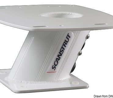 Progettato per installare l'antenna sul tetto della cabina, sul flybridge o sul rollbar, in modo da massimizzarne le prestazioni. Per antenne radome Raymarine 2kW/4kW (es. Quantum), Garmin e Navico 3G / 4G e piccole antenne satellitari quali TracVision KVH M2/M3.Accessoriato con passacavo stagno SCANSTRUT DS30, è fabbricato in alluminio e rivestito con polvere di poliestere per una finitura lucida e durevole nel tempo.Di facile installazione senza sigillante, è fornito completo di inserti per adattarsi ai cavi di tutti le principali antenne citate.