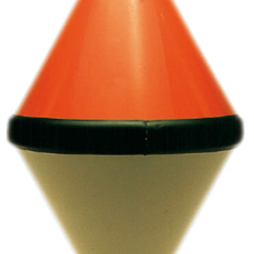 Di colore bianco e rosso, con guarnizione periferica centrale in PVC morbido nero. Tirante centrale passante robustissimo, in ferro zincato. E’ riempito interamente in resina poliuretanica resistente agli idrocarburi, quindi inaffondabile. Misure disponibili secondo i litri di galleggiamento.