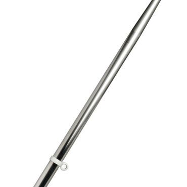 In acciaio inox a sezione conificata.