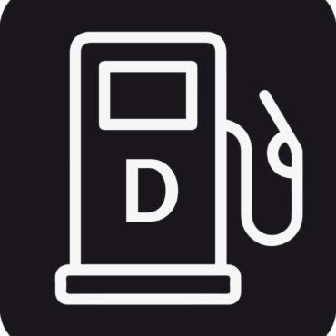 Adesivo carico diesel (foglio da 10 loghi) 25x27