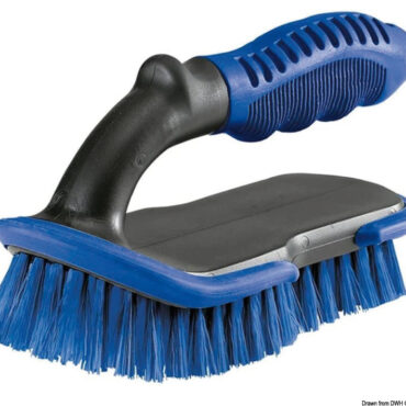 Ideale per pulizia linea di galleggiamento, eliche, ponti in teak negli angoli difficili, capottine, teloni, pulpiti in acciaio inox negli angoli ove deposita l'ossidazione, ecc..