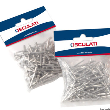 Con chiodo in acciaio inox.