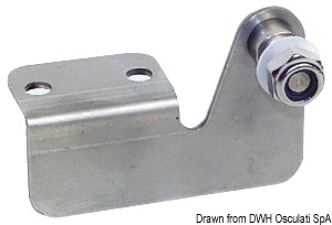 Square embossed plate w/right pin