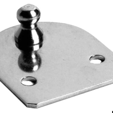 Flat fastening plate Ø 10mm-ball
