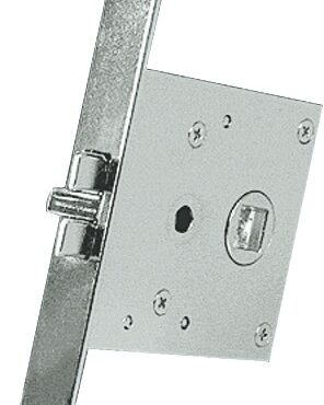 In ottone cromato, per porte anche sottili.