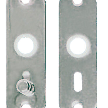 In ottone cromato, per porte anche sottili.