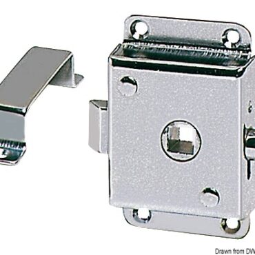 In ottone cromato. Tutta in materiale inossidabile.