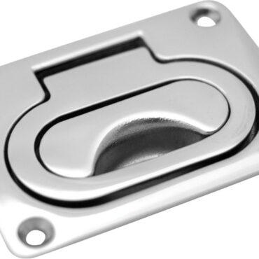 In acciaio inox AISI 316 microfuso e lucidato a specchio.