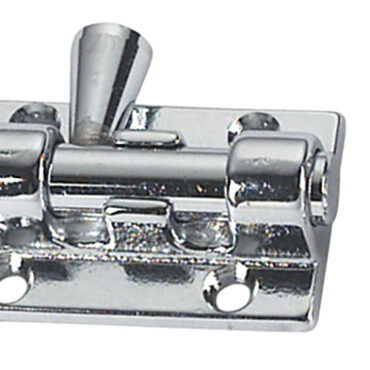 In ottone cromato fuso, pertanto sono molto robusti. Anche il pistone è in ottone.