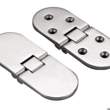 Completamente in acciaio inox AISI 316 lucidato a specchio. Adatte per portelli e piani ribaltabili.