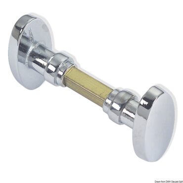 Classic Oval M chromed brass handle 26x51 mm