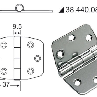 In acciaio inox, lucidate a specchio, con smorzamento delle vibrazioni tramite asse centrale frenato.