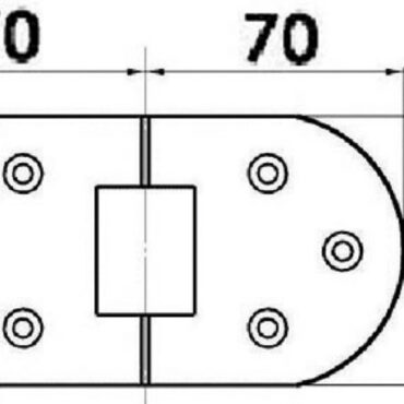 Completamente in acciaio inox AISI 316 lucidato a specchio. Adatte per portelli e piani ribaltabili.