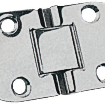 Iin acciaio inox lucidate a specchio, completamente a filo per ribaltine tavoli. Munite di blocchetto centrale microfuso.