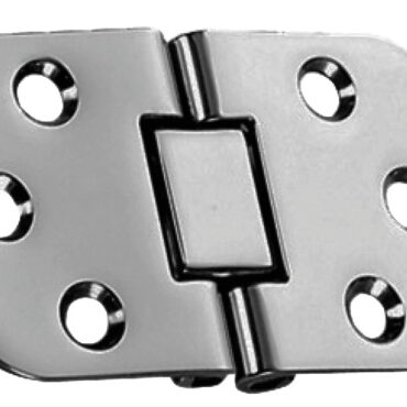 In acciaio inox lucidate a specchio, completamente a filo per ribaltine tavoli. Munite di blocchetto centrale microfuso.