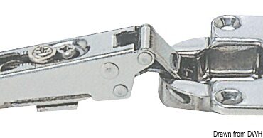 Completamente in acciaio inox. Complete con tacchetto in nylon per variare lo sbalzo.