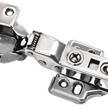 In acciaio inox. Apertura a 105°. Oltre 45° lo sportello resta aperto in qualsiasi posizione si desideri. La chiusura è frenata Soft Close. Complete di dispositivo click-on per sgancio rapido dello sportello.