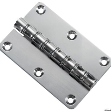 Coppia torcente costante 55 kg/cm ± 15%.Esempio: 2 cerniere possono reggere un portello pesante 3.8 kg e profondo 40 cm.Costruita in acciaio inox AISi 316.