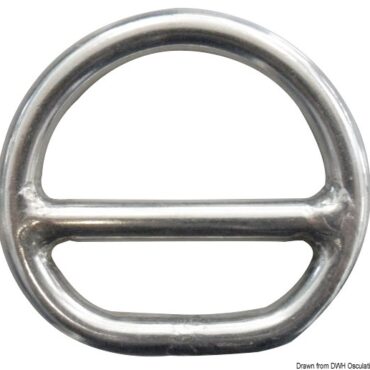 D-ring w/bar 10x60 mm