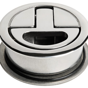 Presa di forza ad alta resistenza ideale per fissaggio di zattere, gommoni ecc. su coperte o plancette, oppure come aggancio per lifeline o altro su scafi a vela. Acciaio inox AISI 316 lucidato a specchio.