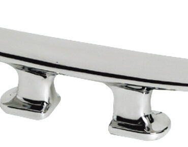 In acciaio inox AISI 316 lucidato a specchio.