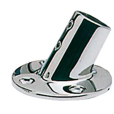 In acciaio inox AISI 316 lucidato a specchio per tubi da 22/25 mm, realizzati in microfusione a spessore.